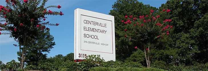 Centerville Elementary School sign